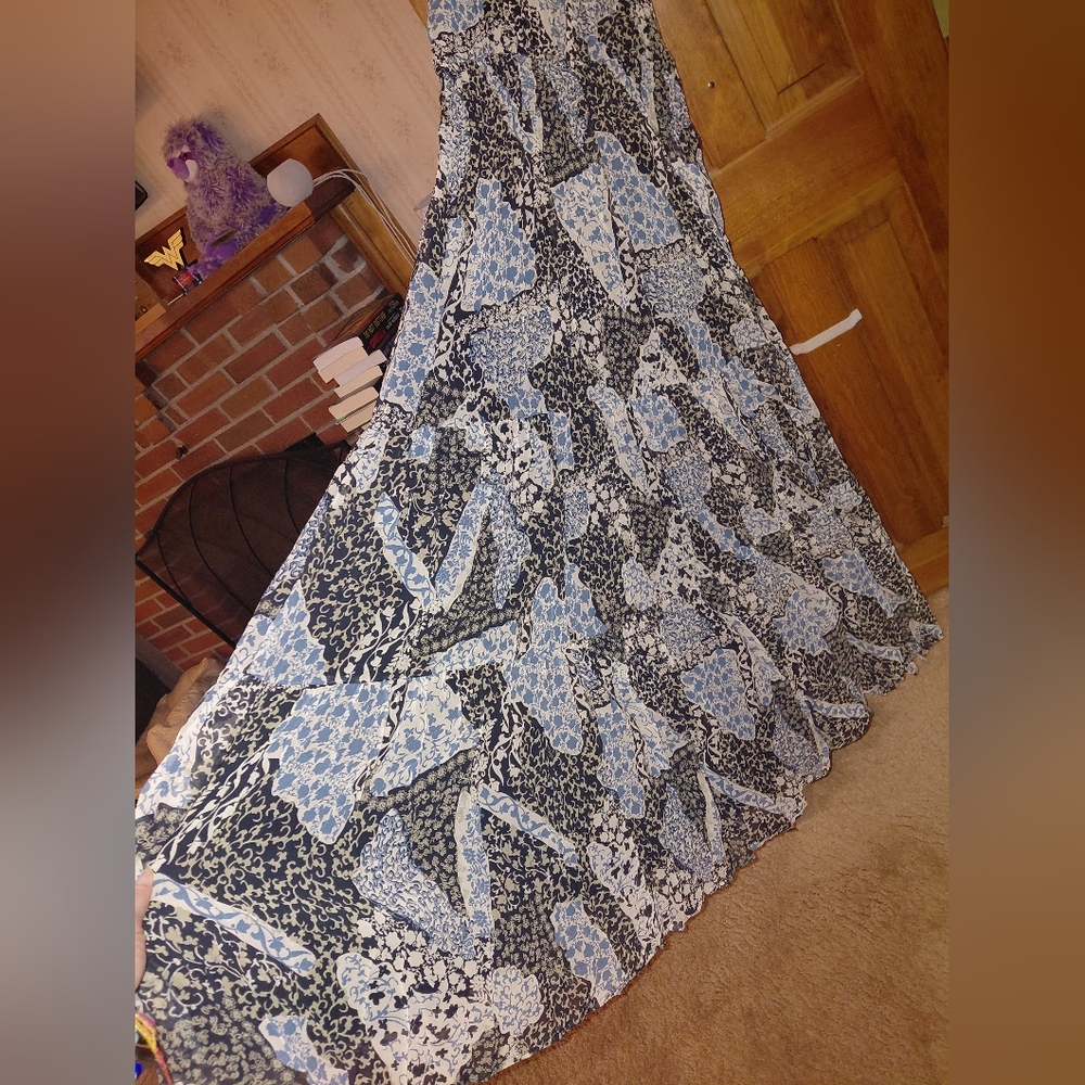 Anthropologie The Somerset Chiffon Halter Maxi Dress - Picture 10 of 12